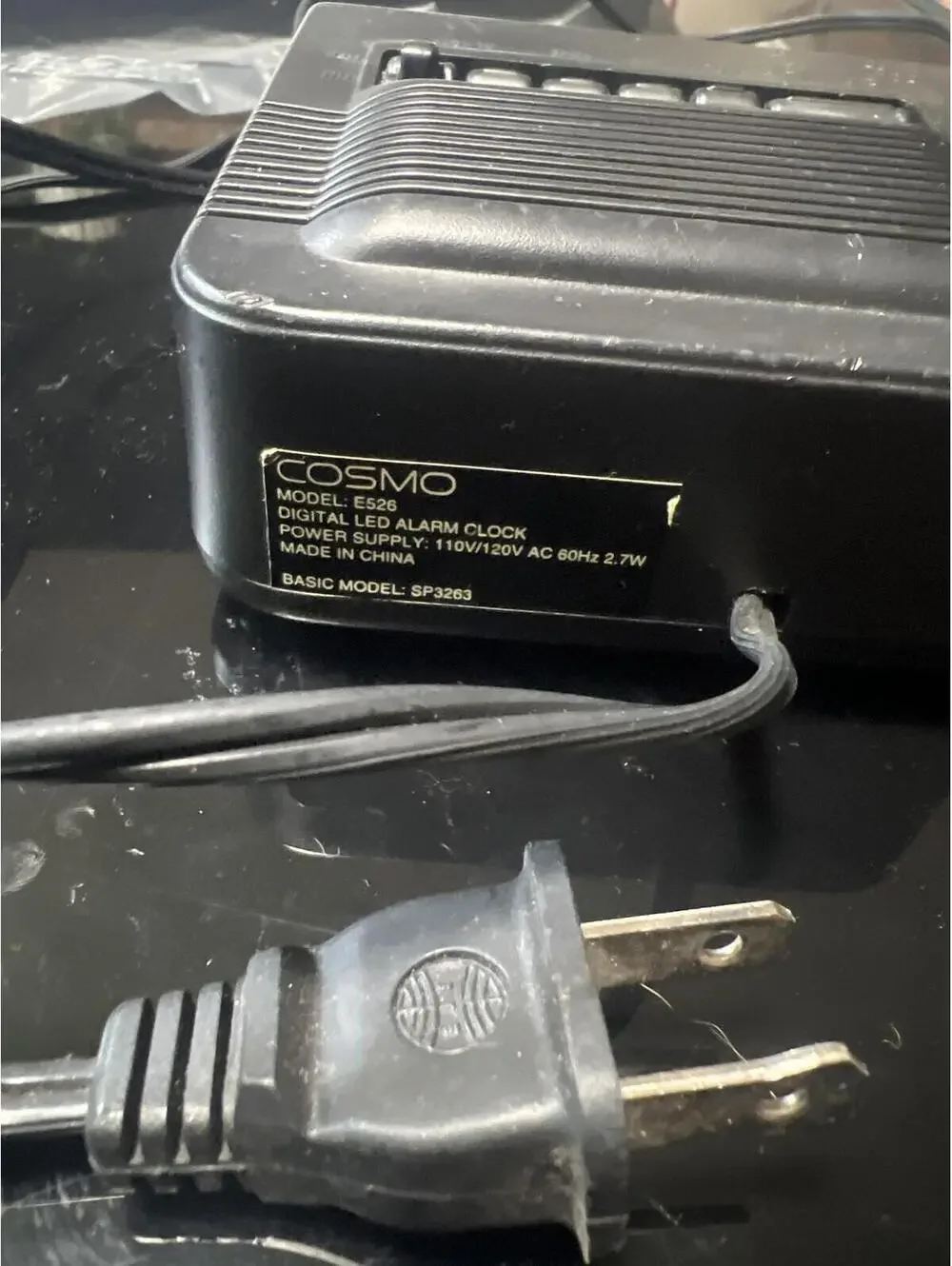Vintage Cosmo Digital Alarm Clock